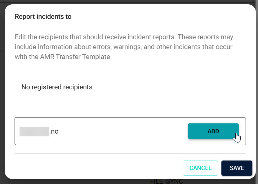 Add an incident recipient