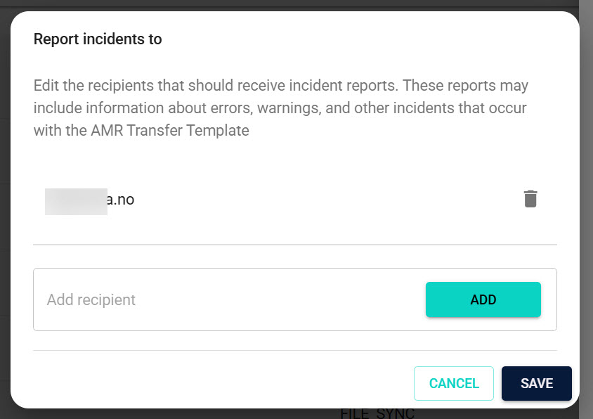 Incident recipient added