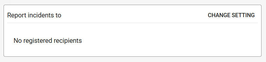 Open Report incidents to dialog