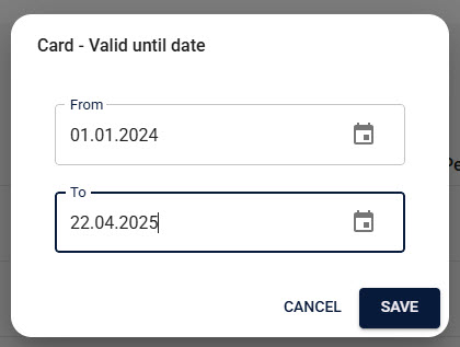 Date Filtering Interface