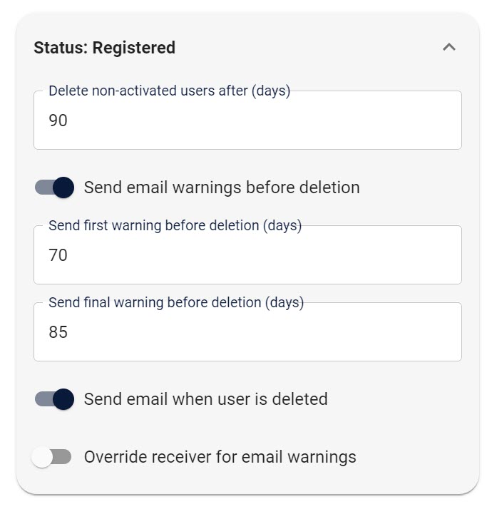 Life Cycle Management setup example